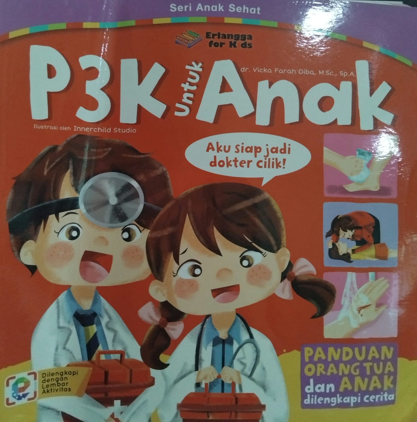 Sampul buku P3K UNTUK ANAK