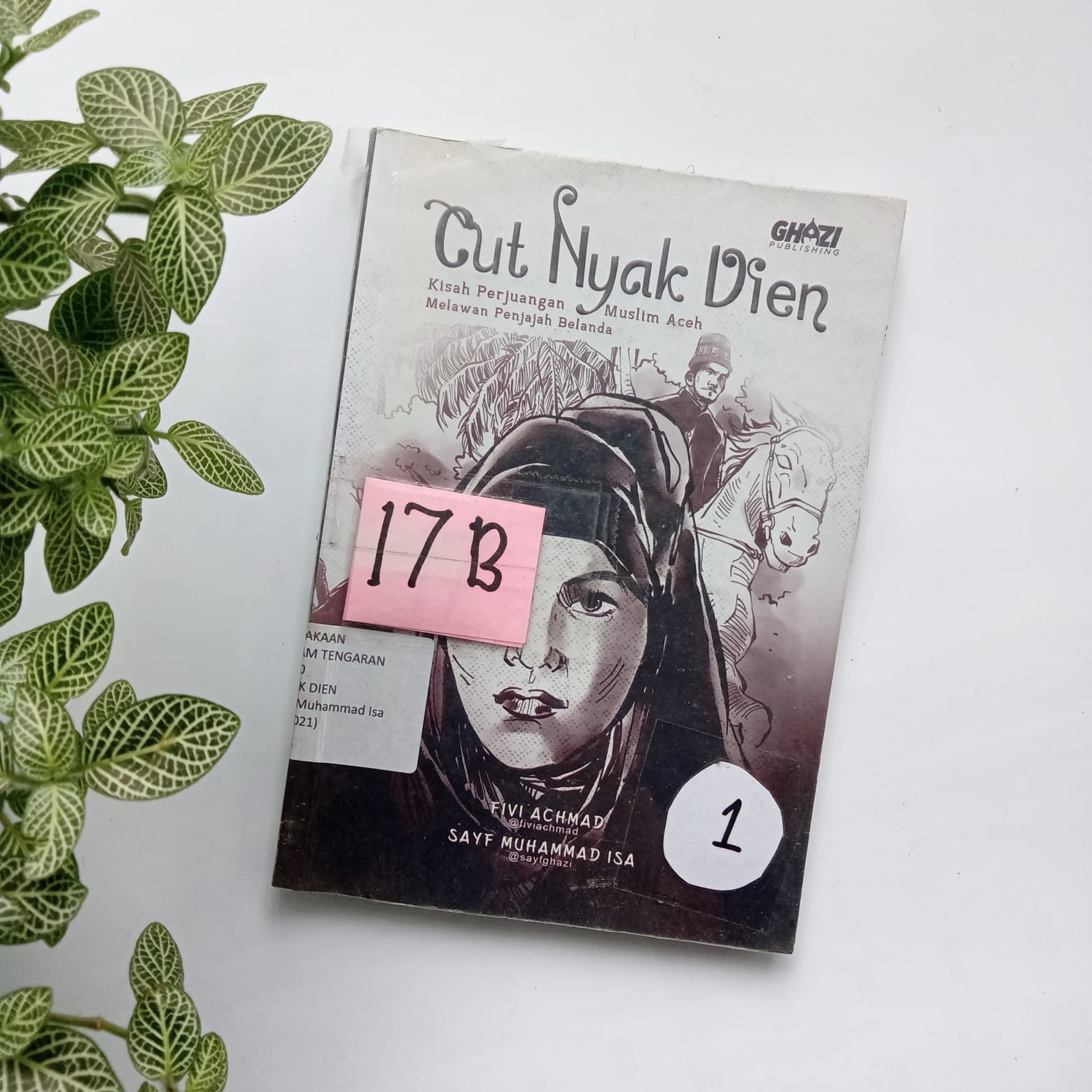 Sampul buku CUT NYAK DIEN ,KISAH PERJUANGAN MUSLIM ACEH MELAWAN PENJAJAH BELANDA C.1 (17 B)