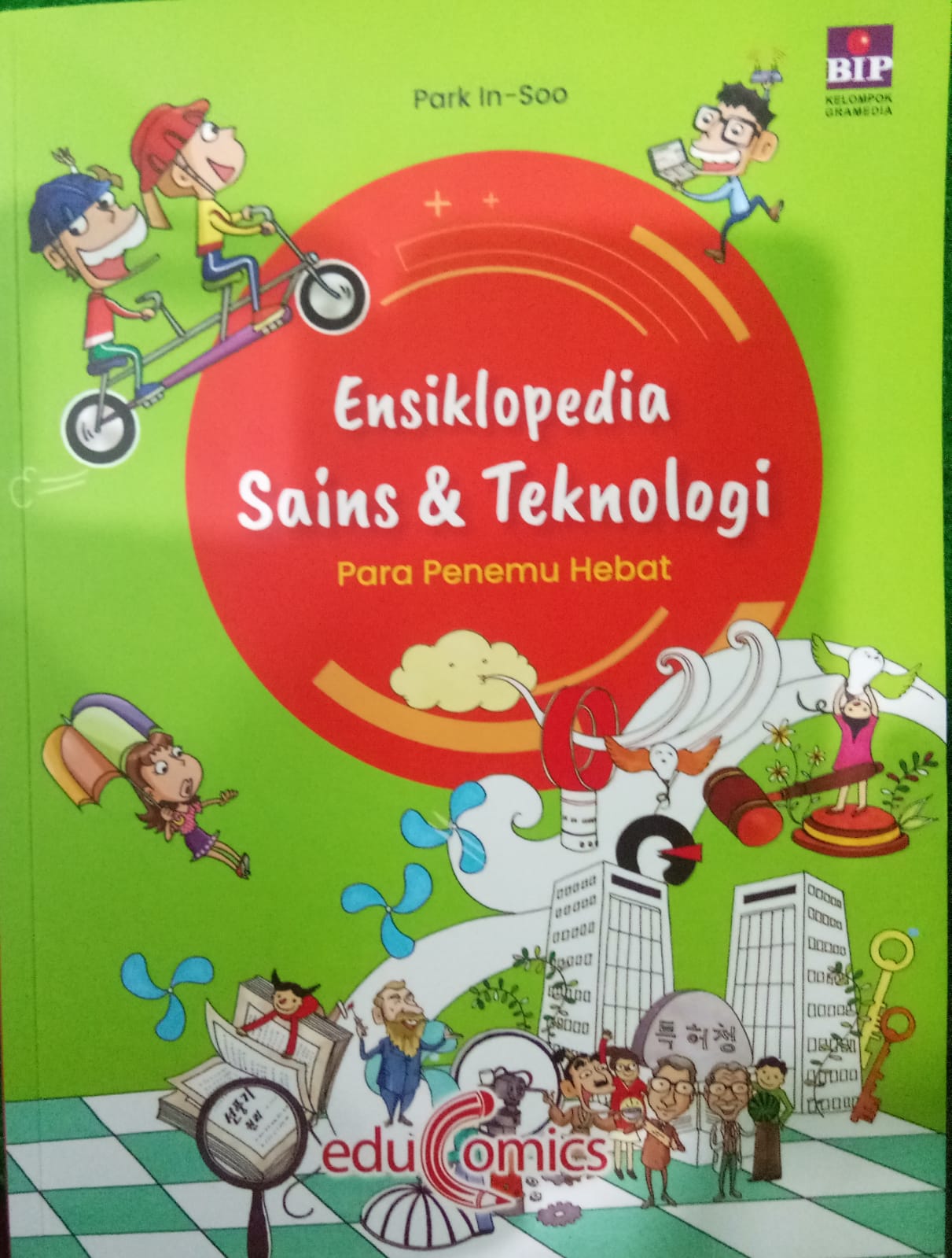 Sampul buku ENSIKLOPEDIA SAINS & TEKNOLOGI PARA PENEMU HEBAT