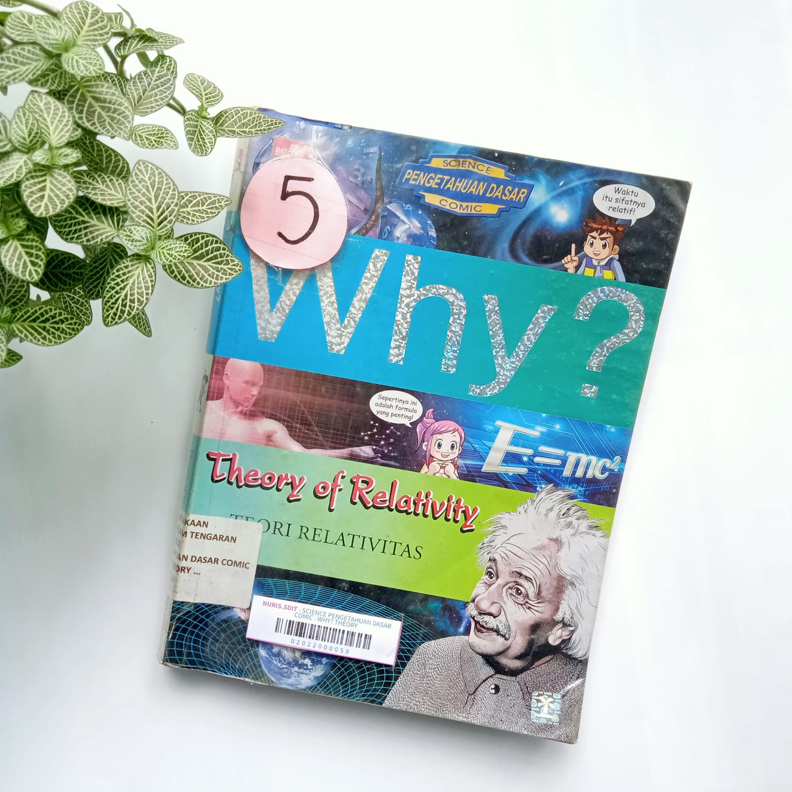Sampul buku KOMIK WHY ? THEORY OF RELATIVITY ( TEORI RELATIVITAS)