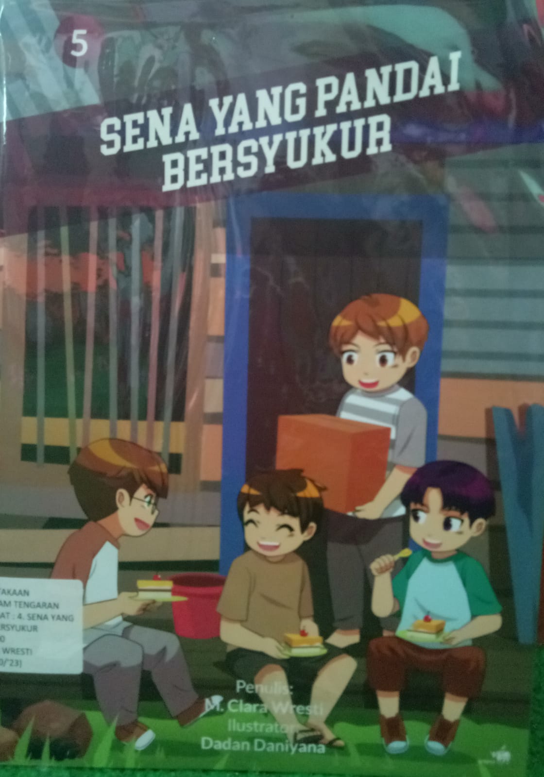 Sampul buku 5 CERITA ANAK HEBAT : 5. SENA YANG PANDAI BERSYUKUR