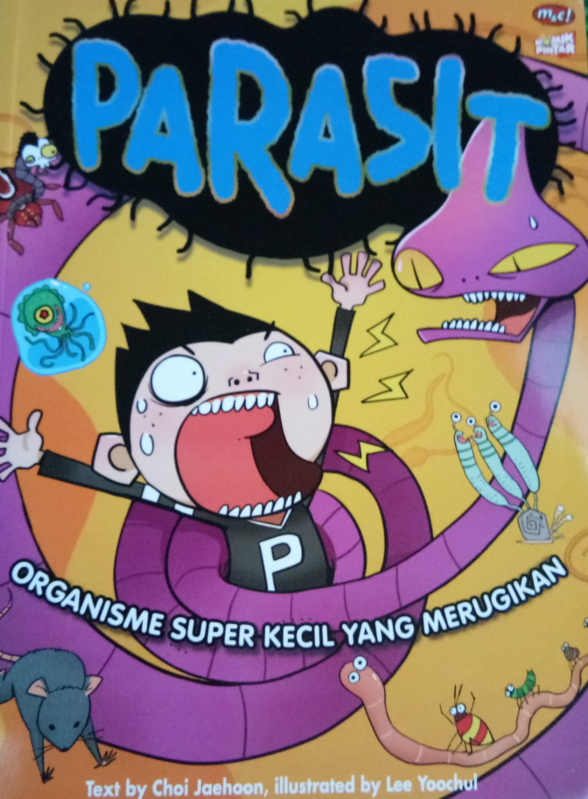 Sampul buku PARASIT,ORGANISME SUPER KECIL YANG MERUGIKAN