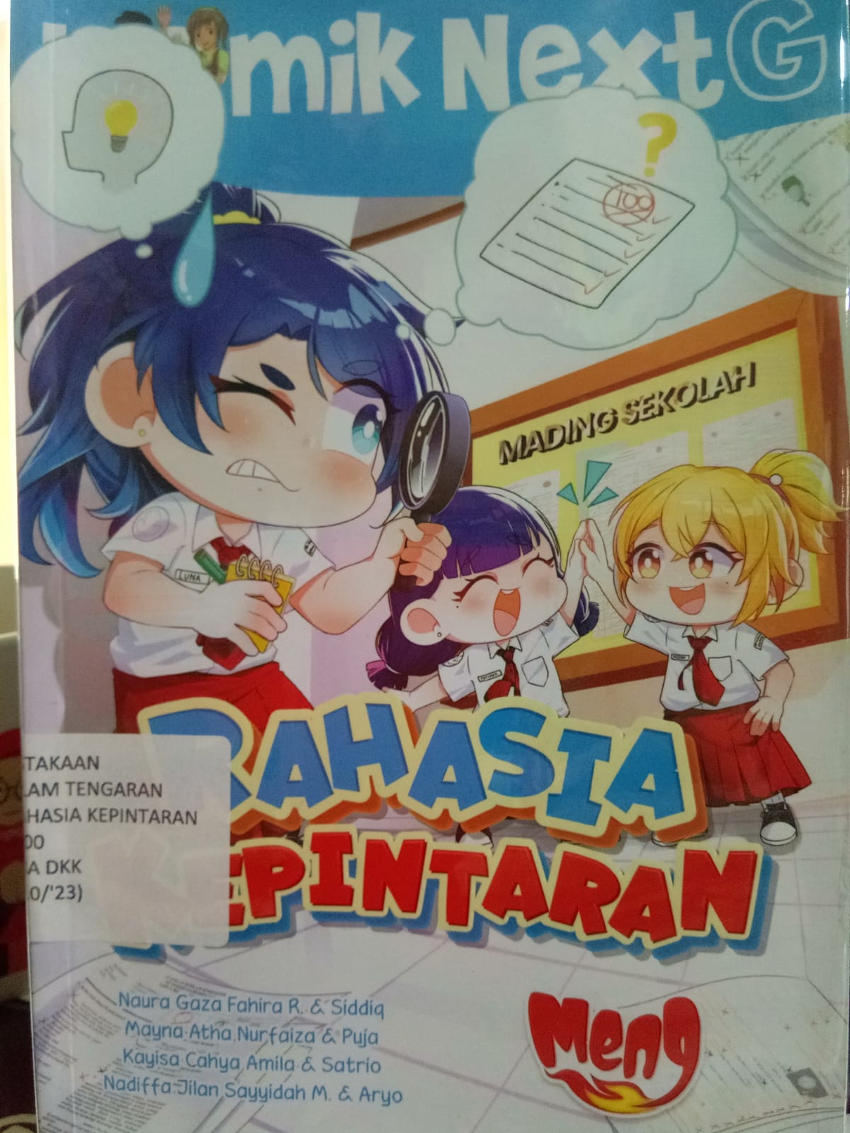 Sampul buku KOMIK NEXT G : RAHASIA KEPINTARAN (15) 10/'23