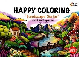 Sampul buku Happy Coloring : Landscape Series