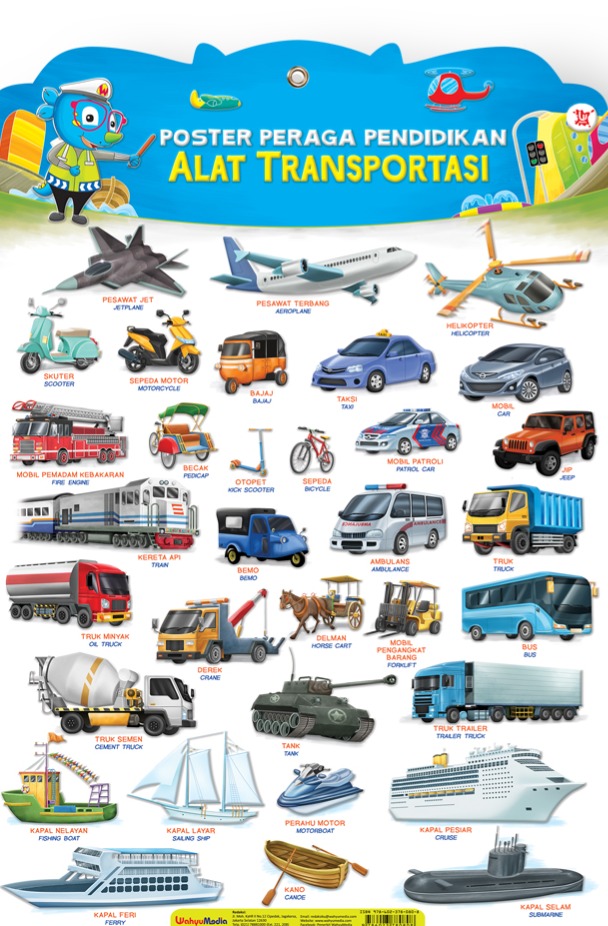 Sampul buku Poster Peraga Pendidikan Alat Transportasi