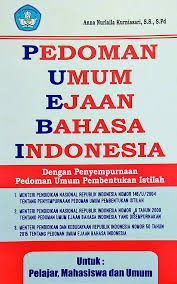 Sampul buku Pedoman Umum Ejaan Bahasa Indonesia: PUEBI yang Disempurnakan