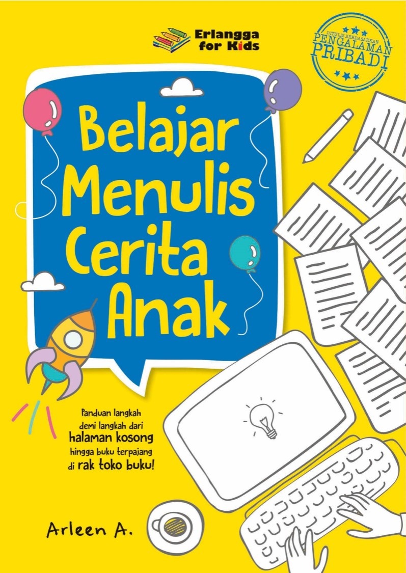 Sampul buku BELAJAR MENULIS CERITA ANAK