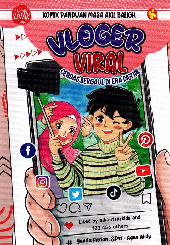 Sampul buku KOMIK PANDUAN MASA AKIL BALIGH : VLOGER VIRAL C.2