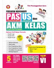 Sampul buku Persiapan Menghadapi PAS, US, dan AKM Kelas untuk SD/MI Kelas VI C.3