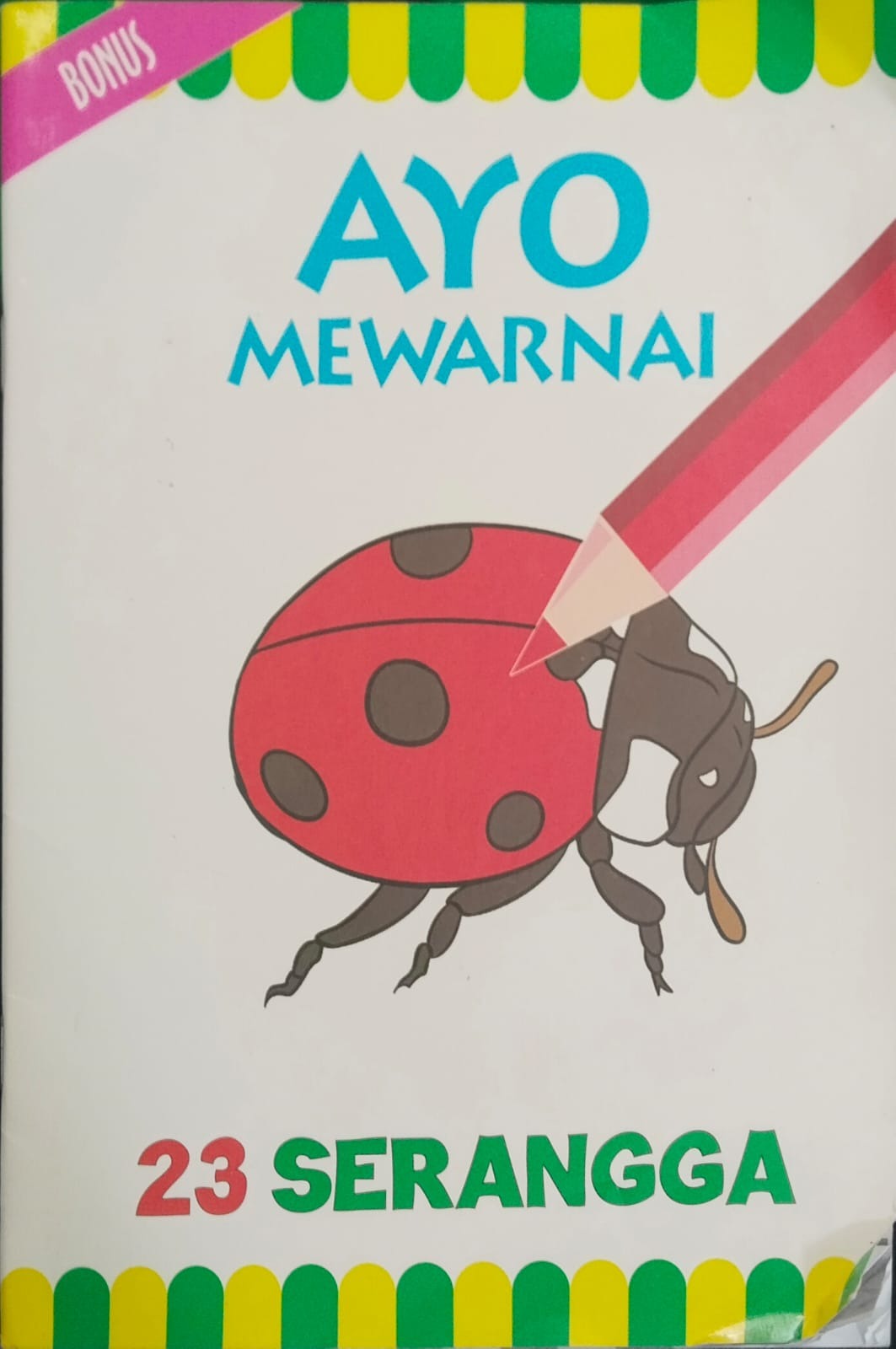 Sampul buku Ayo Mewarnai: 23 Serangga